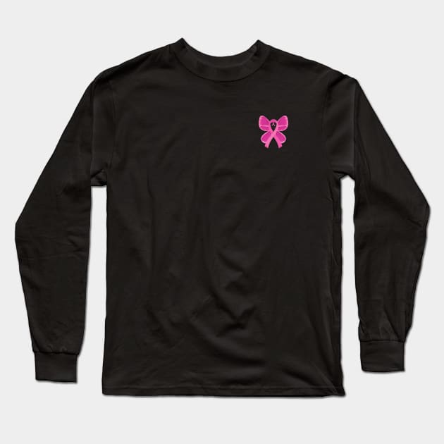 In October We Wear Pink Long Sleeve T-Shirt by Myartstor 